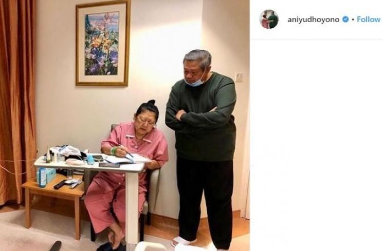 Pramono Edhie akan merasakan efek samping setelah mendonorkan sumsum tulang belakang untuk Ani Yudhoyono (instagram/@aniyudhoyono)