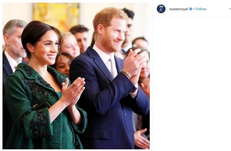 Meghan Markle, istri Pangeran Harry melahirkan di rumah (Instagram/@sussexroyal)