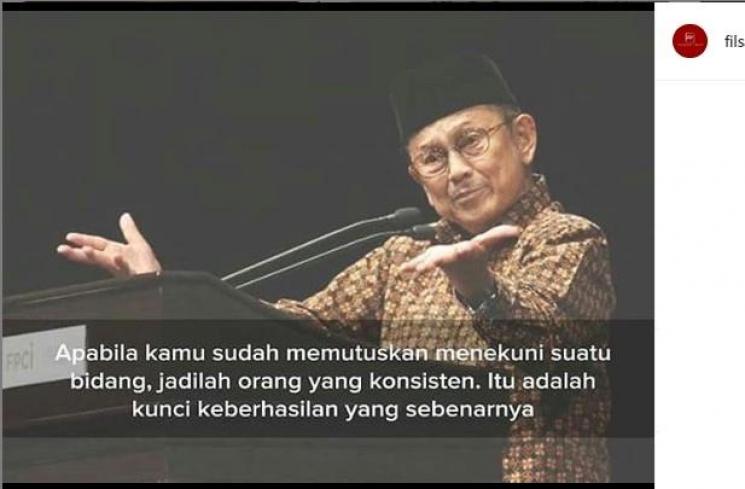 BJ Habibie meninggal dunia (Instagram/@filsafathidup)